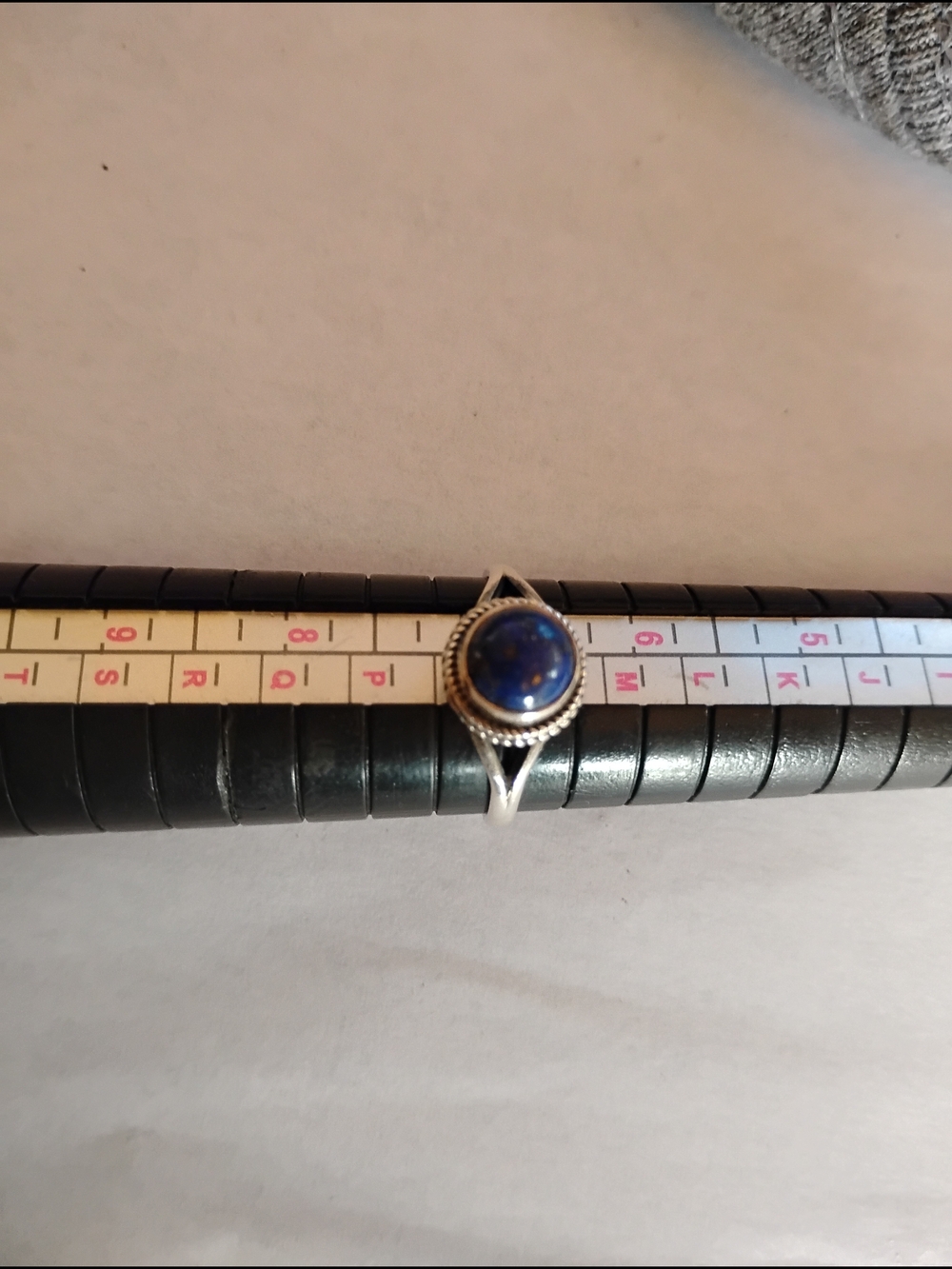 Sterling Silver Ring With Lapis